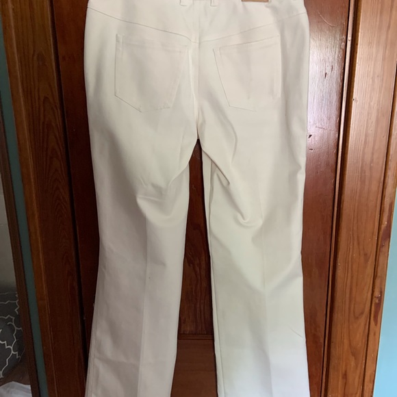 Escada Ladies dress pants in cream cotton blend - Picture 5 of 8